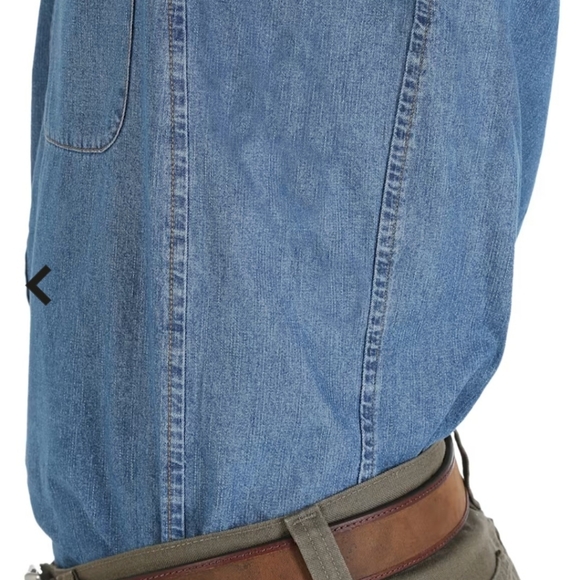 Wrangler® RIGGS Workwear® Denim Long-Sleeve Work Shirt - Picture 3 of 8